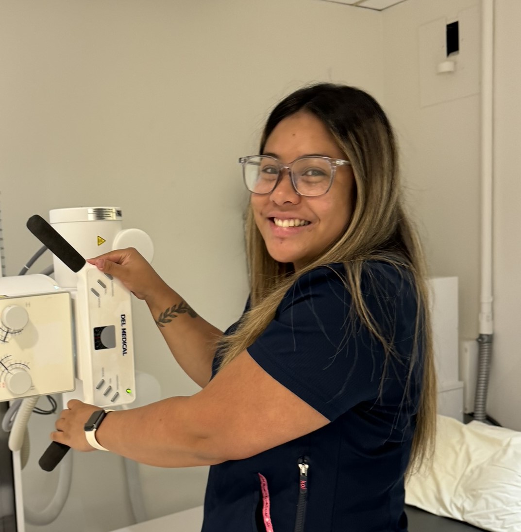 In-office digital X-ray imaging at orthopaedic office in Hilo, HI